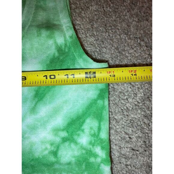 NWT* Olivaceous Green Tie-Dye Tank Top Women's Size Large 90s Y2K Festival Vibes - Picture 4 of 11
